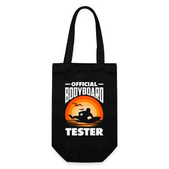 Surfing Surfboarder Bodyboarder - Gift Bag for Bottles - black - Front