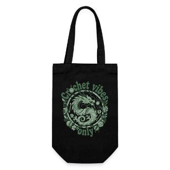 Crochet Vibes : Dragon Crochet Juste pour - Sac à bouteille - noir - Devant