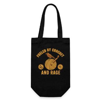Animé par le crochet et la rage Amant drôle du crochet - Sac à bouteille - noir - Devant