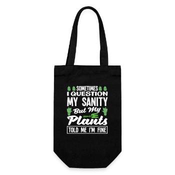 Ask My Reason Plant Lover - Gift Bag for Bottles - black - Front