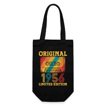 70e Anniversaire 70 ans 1956 Cadeau d'anniversaire - Sac à bouteille - noir - Devant