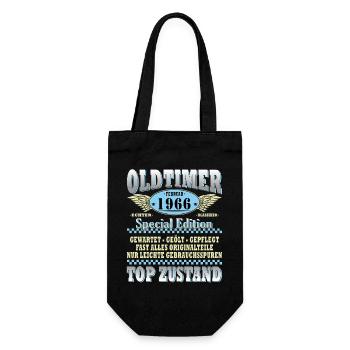60th Birthday Classic Car February 1966 Volume 66 - Gift Bag for Bottles - black - Front