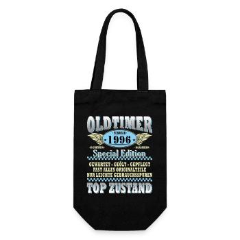 Vintage February Vintage 1996 Man 30th Birthday - Gift Bag for Bottles - black - Front