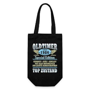 VINTAGE 1986 FUNNY 40 YEARS BIRTHDAY GIFT - Gift Bag for Bottles - black - Front
