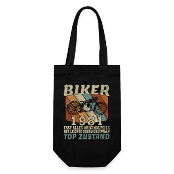 45e anniversaire motard motard 1981 - Sac à bouteille - noir - Devant