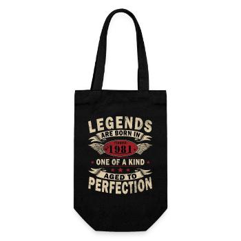 February 1981| February 1981 Jubilee 1981 - Gift Bag for Bottles - black - Front