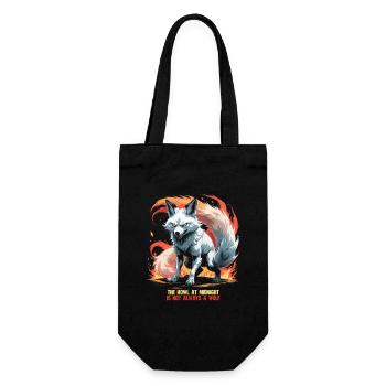 Créatures mythologiques kitsune - Sac à bouteille - noir - Devant