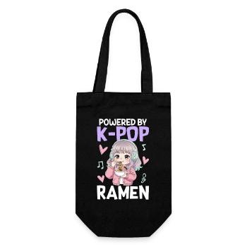 Powered By K-Pop Ramen - Gift Bag for Bottles - black - Front