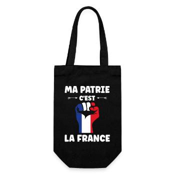 Ma Patrie C’est La France Poing Tricolore - Sac à bouteille - noir - Devant