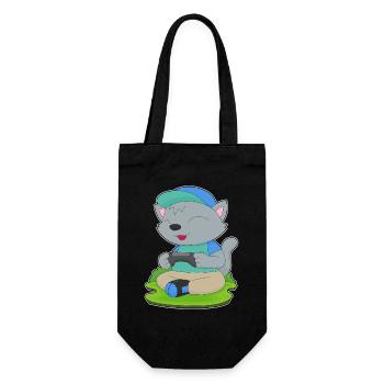 Cat Gamer Controller - Gift Bag for Bottles - black - Front