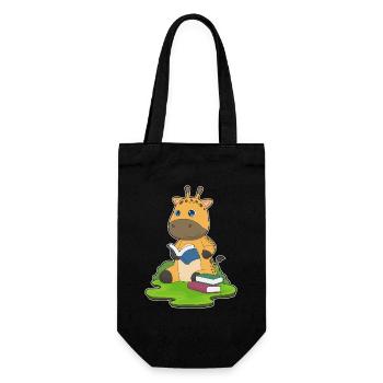 Livre des nerds de la girafe - Sac à bouteille - noir - Devant