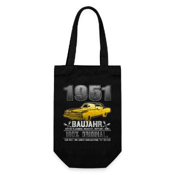 Génération : 1951 Rétro Gift 1951 2026 - Sac à bouteille - noir - Devant