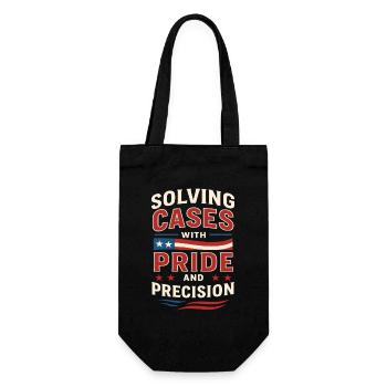Forensic Nurse Practitioner Pride & Precision - Geschenkbeutel für Flaschen - Schwarz - Vorne