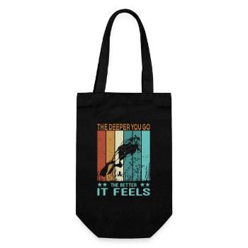 DIVE Diver Outfit - Scuba Diving Retro Look - Gift Bag for Bottles - black - Front
