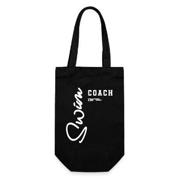 Swim Coach Classic Poolside für Teamleiter - Geschenkbeutel für Flaschen - Schwarz - Vorne
