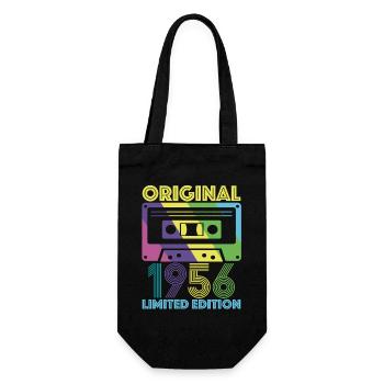 Original 1956 Cassette 70th Anniversary 70 Year Tee - Gift Bag for Bottles - black - Front