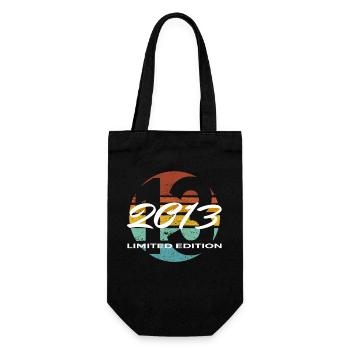 13th Birthday 2013 Boys and Girls Gift - Gift Bag for Bottles - black - Front
