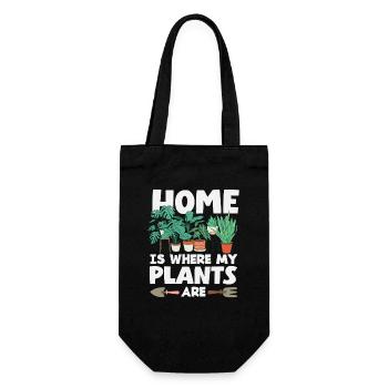 Maison où mes plantes sont amoureuses des plantes - Sac à bouteille - noir - Devant