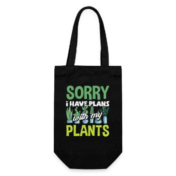 J’ai des projets pour mes plantes - Sac à bouteille - noir - Devant