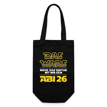 Das Wars | Abi 2026 - Abitur - Geschenk - Geschenkbeutel für Flaschen - Schwarz - Vorne