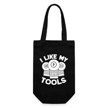Joueur de bingo J’aime mes outils Bingo - Sac à bouteille - noir - Devant