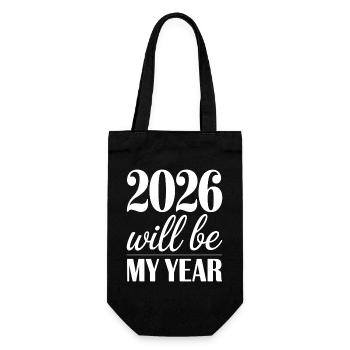 2026 sera mon année Motivation pour la nouvelle année - Sac à bouteille - noir - Devant