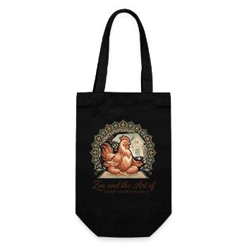 Zen et l’art du poulet d’entretien de poulailler - Sac à bouteille - noir - Devant