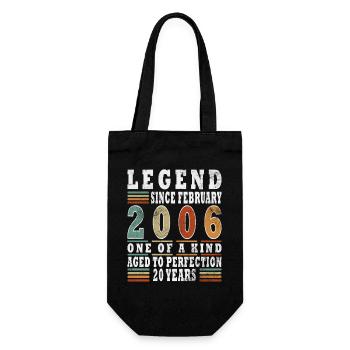 February 2006 Jubilee 2006 Legends February - Gift Bag for Bottles - black - Front