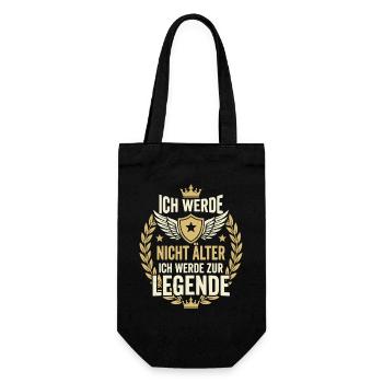 40th & 50th Birthday Legend 60th & 70th Birthday - Gift Bag for Bottles - black - Front