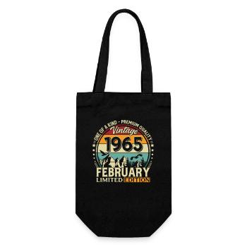 61e anniversaire février 1965 Millésime - Sac à bouteille - noir - Devant