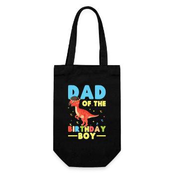  Pachycephalosaurus Dad Birthday Boy - Gift Bag for Bottles - black - Front