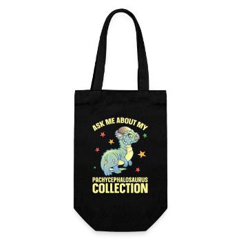 Pachycephalosaurus Stuffed Animal Plush Dinosaur - Gift Bag for Bottles - black - Front