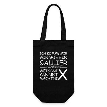 I feel like a Gaul - Gift Bag for Bottles - black - Front
