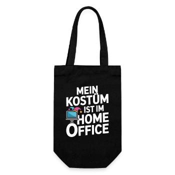 Costume is in the home office carnival carnival office - Gift Bag for Bottles - black - Front