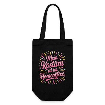 Costume is in the home office carnival carnival office - Gift Bag for Bottles - black - Front