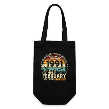 35e anniversaire février 1991 Millésime - Sac à bouteille - noir - Devant