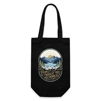 People I Thought You Said Pebbles Naturfan - Gift Bag for Bottles - black - Front
