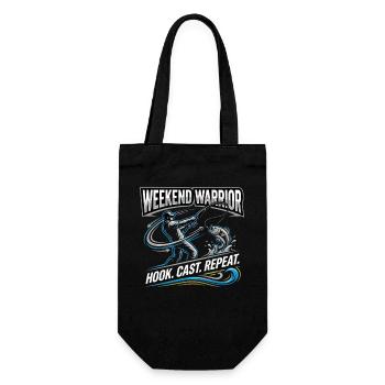 Weekend Warrior Hook Cast Repeat Angler - Gift Bag for Bottles - black - Front