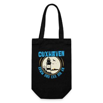 North Sea Holidays CUXHAVEN COME AND CUX TO YOU Funny - Gift Bag for Bottles - black - Front