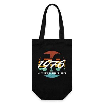 50e anniversaire 1976 cadeau pour hommes et femmes - Sac à bouteille - noir - Devant