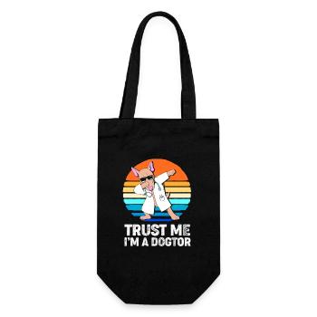 Veterinarian Veterinary Medicine Veterinarian - Gift Bag for Bottles - black - Front