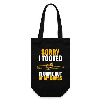 Désolé, j’ai fait un tonnerre de trombone, tromboniste, tromboniste - Sac à bouteille - noir - Devant