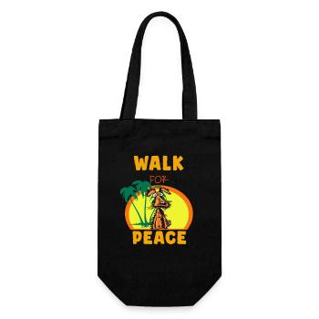 Go for Peace Dog - Gift Bag for Bottles - black - Front