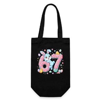 67 Easter - Gift Bag for Bottles - black - Front