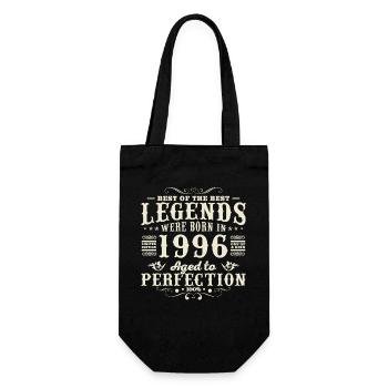 1996 Vintage Retro Geburtstagsgeschenk - Geschenkbeutel für Flaschen - Schwarz - Vorne
