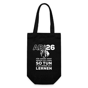 Abitur 2026 - J’ai dû étudier longtemps - Sac à bouteille - noir - Devant