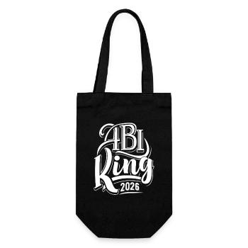 Abi King 2026 - Abitur - Spruch - Sac à bouteille - noir - Devant