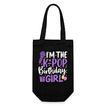 I'm The K Pop Birthday Girl - Gift Bag for Bottles - black - Front