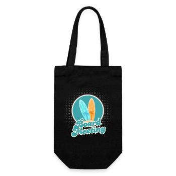 Surfing Board Meeting - Gift Bag for Bottles - black - Front