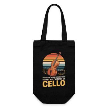 Jouer de mon violoncelle - Sac à bouteille - noir - Devant